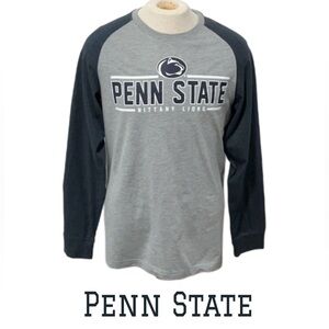 Colosseum PENN STATE NITTANY LIONS Raglan Long Sleeve Men’s T-Shirt Size Large